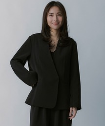 AJUGA.（アジュガ）の「2WAYスリーブ イージーノーカラージャケット【セレモニー オケージョン】（ノーカラージャケット）」