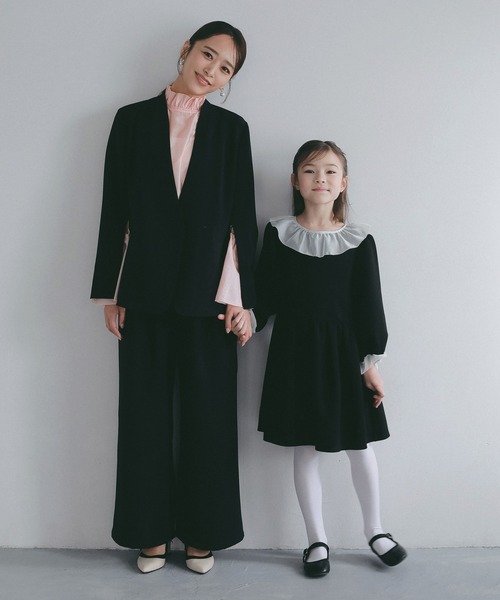 AJUGA.（アジュガ）の「2WAYスリーブ イージーノーカラージャケット【セレモニー/オケージョン】（ノーカラージャケット・レディース・ブラック/ネイビー・M/S）」の19枚目の写真