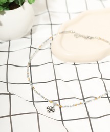 Meing（ミーイング）の「Meing カラー ビーズ ネックレス サイズ調整可能 アジャスターチェーン 男女兼用（ネックレス）」