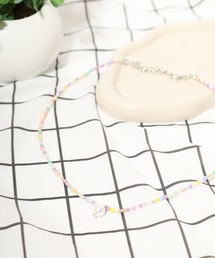 Meing（ミーイング）の「Meing カラー ビーズ ネックレス サイズ調整可能 アジャスターチェーン 男女兼用（ネックレス）」