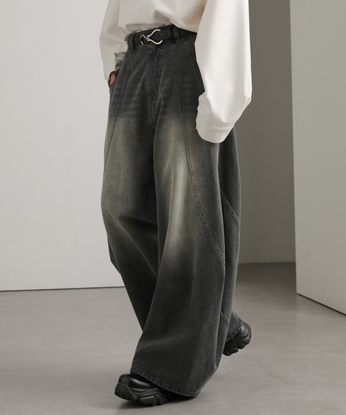 cussil(クシル)の「【cussil/クシル】【12oz】スパイラルシームカーブデニムパンツ(デニムパンツ・メンズ・ブラウン/グレー/ブラック/グレー系・L/M/S)」の20枚目の写真