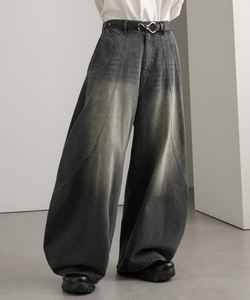 cussil(クシル)の「【cussil/クシル】【12oz】スパイラルシームカーブデニムパンツ(デニムパンツ・メンズ・ブラウン/グレー/ブラック/グレー系・L/M/S)」の18枚目の写真