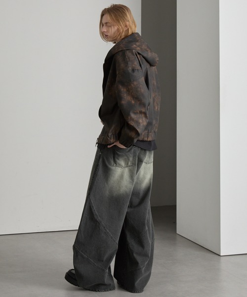 cussil（クシル）の「【cussil/クシル】【12oz】スパイラルシームカーブデニムパンツ（デニムパンツ・メンズ・ブラウン/グレー・L/M/S）」の16枚目の写真