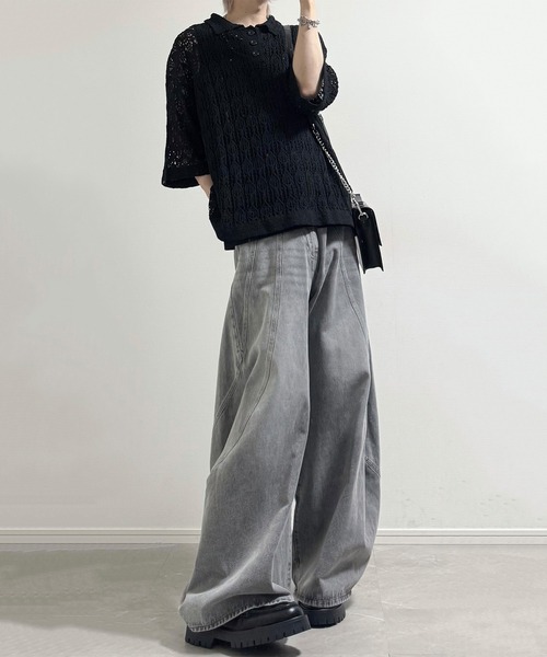 cussil(クシル)の「【cussil/クシル】【12oz】スパイラルシームカーブデニムパンツ(デニムパンツ・メンズ・ブラウン/グレー/ブラック/グレー系・L/M/S)」の10枚目の写真