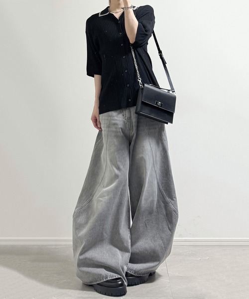cussil(クシル)の「【cussil/クシル】【12oz】スパイラルシームカーブデニムパンツ(デニムパンツ・メンズ・ブラウン/グレー/ブラック/グレー系・L/M/S)」の13枚目の写真