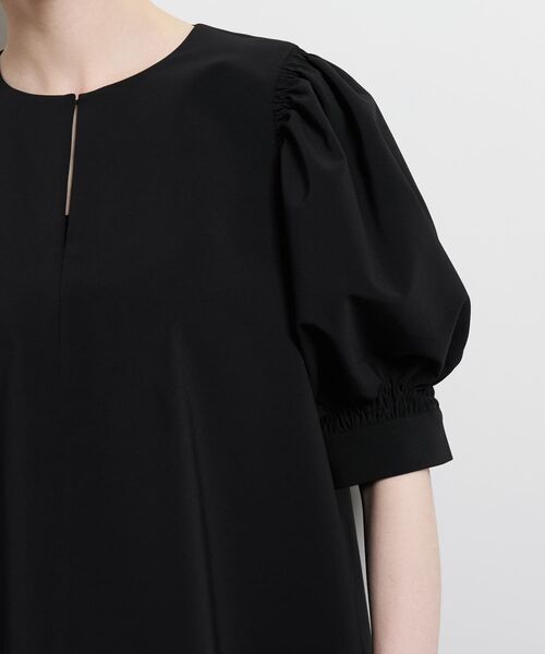 LANVIN en Bleu（ランバンオンブルー）の「ポリエステルツイルギャザースリー ブブラウス（シャツ/ブラウス・レディース・ブラック/オフホワイト/ネイビー・38）」の11枚目の写真