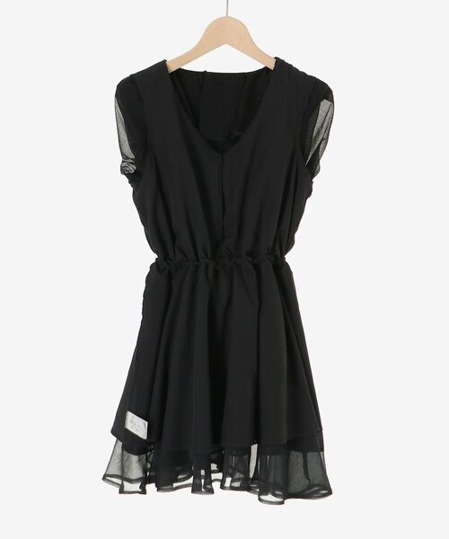 MAJESTIC LEGON(マジェスティックレゴン)の「エアリーラッフルフリルミニワンピース(ワンピース・レディース・ブラック/アイボリー/ホワイト系その他2・MEDIUM)」の8枚目の写真