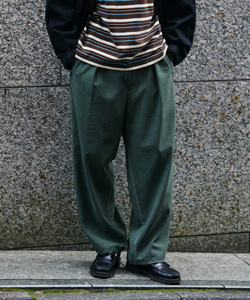 JOURNAL STANDARD(ジャーナルスタンダード)の「リランチェ ピグメント オーバー パンツ(スラックス・メンズ・ブラック/カーキ/グレー/ブラウン・SMALL/MEDIUM/LARGE)」の15枚目の写真