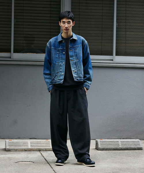 JOURNAL STANDARD(ジャーナルスタンダード)の「リランチェ ピグメント オーバー パンツ(スラックス・メンズ・ブラック/カーキ/グレー/ブラウン・SMALL/MEDIUM/LARGE)」の22枚目の写真