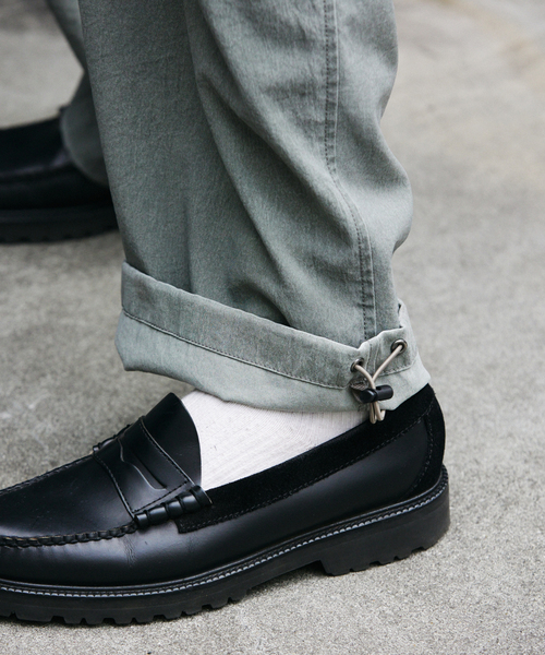 JOURNAL STANDARD（ジャーナルスタンダード）の「リランチェ ピグメント オーバー パンツ（スラックス・メンズ・ブラック/カーキ/グレー/ブラウン・SMALL/MEDIUM/LARGE）」の8枚目の写真