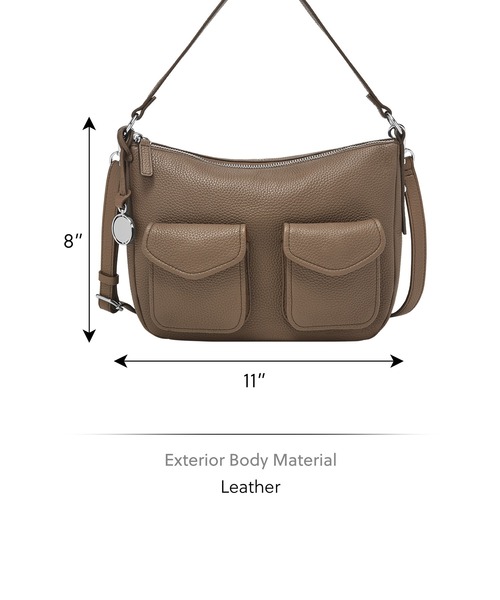 FOSSIL(フォッシル)の「フォッシル 斜めがけバッグ レディース レザー グレー スマホ収納可 ZB11160793(ショルダーバッグ・レディース・グレー・FREE)」の6枚目の写真