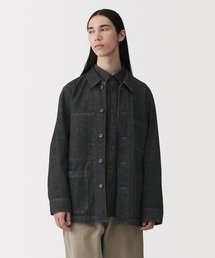 無印良品 | 紳士　木の実から作ったカポック混デニム　カバーオール　黒(カバーオール)