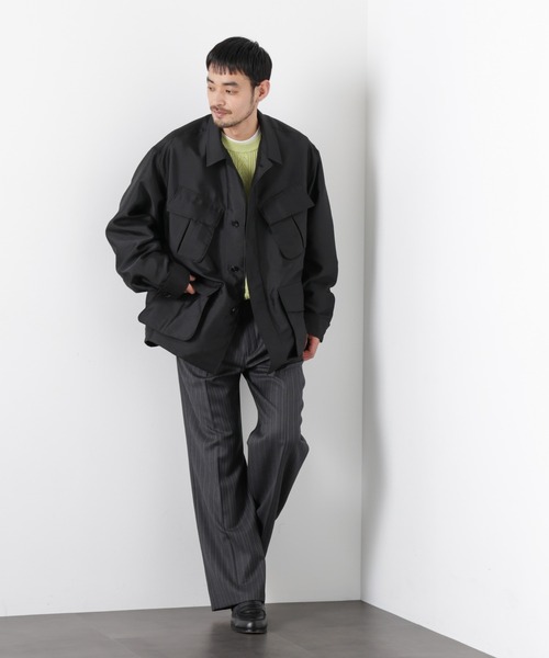 NANO universe（ナノユニバース）の「｢ASSEMBLANC｣ ソラーロ ファティーグジャケット（ブルゾン・メンズ・カーキ/ブラック・L/M）」の22枚目の写真