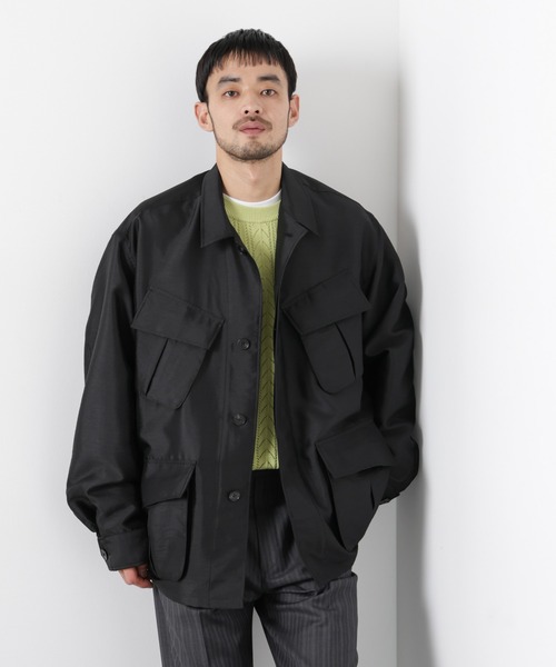 NANO universe（ナノユニバース）の「｢ASSEMBLANC｣ ソラーロ ファティーグジャケット（ブルゾン・メンズ・カーキ/ブラック・L/M）」の18枚目の写真