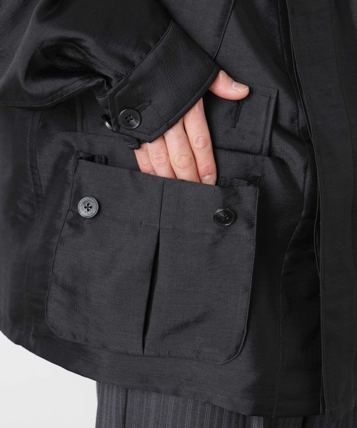 NANO universe（ナノユニバース）の「｢ASSEMBLANC｣ ソラーロ ファティーグジャケット（ブルゾン・メンズ・カーキ/ブラック・L/M）」の8枚目の写真