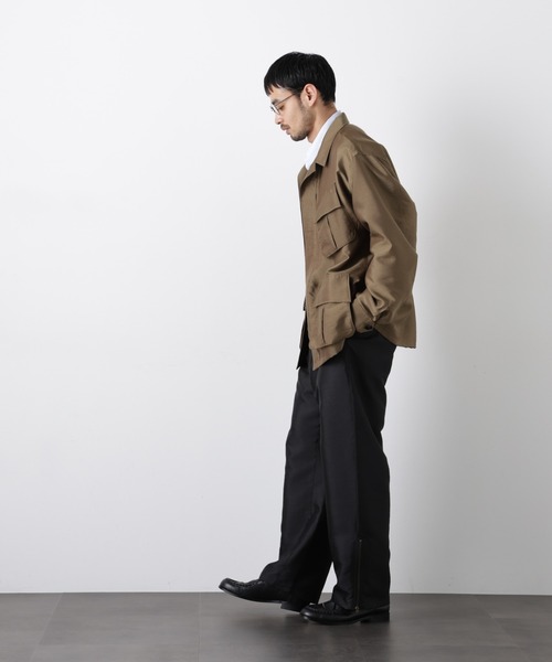 NANO universe（ナノユニバース）の「｢ASSEMBLANC｣ ソラーロ ファティーグジャケット（ブルゾン・メンズ・カーキ/ブラック・L/M）」の16枚目の写真