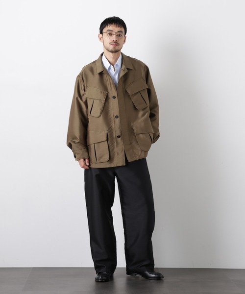 NANO universe（ナノユニバース）の「｢ASSEMBLANC｣ ソラーロ ファティーグジャケット（ブルゾン・メンズ・カーキ/ブラック・L/M）」の14枚目の写真