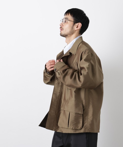 NANO universe（ナノユニバース）の「｢ASSEMBLANC｣ ソラーロ ファティーグジャケット（ブルゾン・メンズ・カーキ/ブラック・L/M）」の12枚目の写真