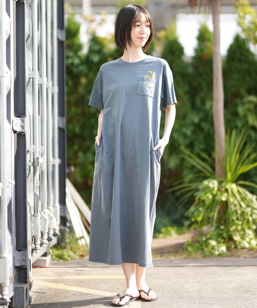 THE NORTH FACE/ザ・ノース・フェイス ワンピース S/S FD Flower Logo