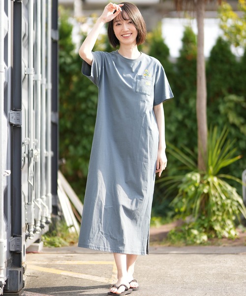 THE NORTH FACE(ザノースフェイス)の「THE NORTH FACE/ザ・ノース・フェイス ワンピース S/S FD Flower Logo Onepiece Crew NTW32632(ワンピース・レディース・スモークグレー/オフホワイト/ブラック・L/M/S/XL)」の16枚目の写真