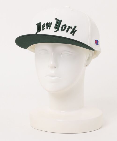 Champion(チャンピオン)の「Champion/チャンピオン ツイルストレートキャップ(キャップ・メンズ・ブラック/ネイビー/グリーン/ホワイト・57~59cm)」の3枚目の写真