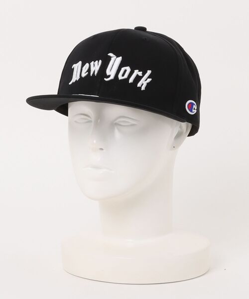 Champion(チャンピオン)の「Champion/チャンピオン ツイルストレートキャップ(キャップ・メンズ・ブラック/ネイビー/グリーン/ホワイト・57~59cm)」の2枚目の写真