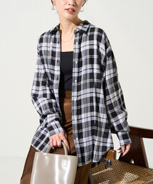 FREAK'S STORE（フリークスストア）の「限定展開　ビッグシルエット チェック ボリュームシャツ（シャツ/ブラウス）」