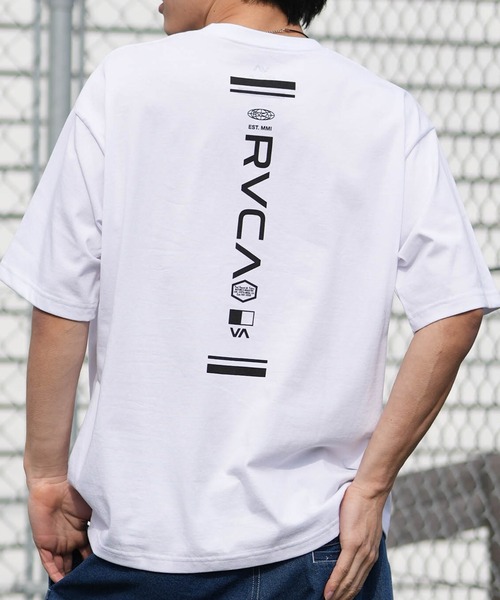 RVCA(ルーカ)の「【ムラサキスポーツ限定】RVCA/ルーカ 半袖 Tシャツ BALANCE HEX LINE ST BG041P05(Tシャツ/カットソー・メンズ・ブラック/ホワイト/スミクロ・S/L/M)」の2枚目の写真