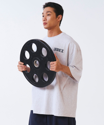 HDEX（エイチデックス）の「コアスモールロゴジャイアントフィットショートスリーブ (メランジェホワイト)（Tシャツ/カットソー）」