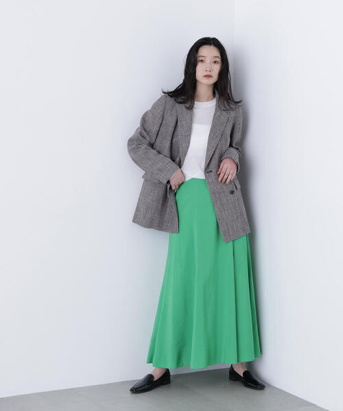 N.（N. Natural Beauty Basic）（エヌエヌナチュラルビューティーベーシック）の「からみ織りダブルジャケット（テーラードジャケット・レディース・ベージュ系その他/ブラック系その他・MEDIUM/SMALL）」の22枚目の写真