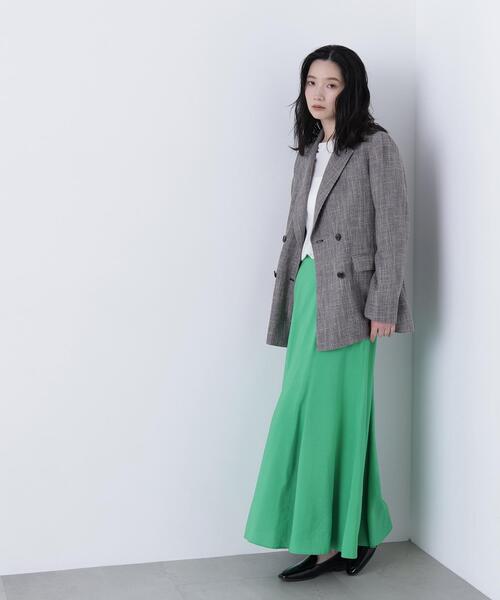 N.（N. Natural Beauty Basic）（エヌエヌナチュラルビューティーベーシック）の「からみ織りダブルジャケット（テーラードジャケット・レディース・ベージュ系その他/ブラック系その他・MEDIUM/SMALL）」の13枚目の写真