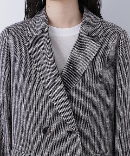 N.（N. Natural Beauty Basic）（エヌエヌナチュラルビューティーベーシック）の「からみ織りダブルジャケット（テーラードジャケット・レディース・ベージュ系その他/ブラック系その他・MEDIUM/SMALL）」の17枚目の写真