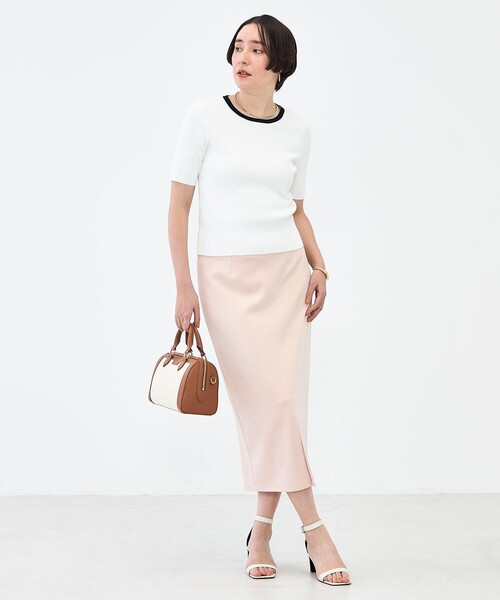 NOLLEY’S Sophi（ノーリーズソフィ）の「《アンサンブル対応》《手洗い可能》マルチファンクション5分袖プルオーバー（ニット/セーター・レディース・ラベンダー/ベージュ/クリーム/ホワイト・38/36）」の14枚目の写真