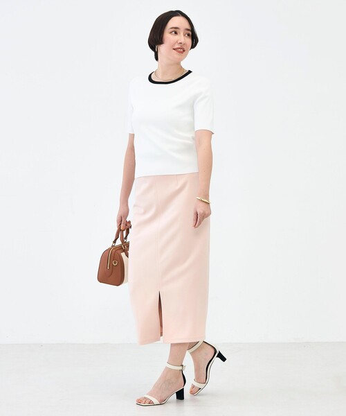 NOLLEY’S Sophi（ノーリーズソフィ）の「《アンサンブル対応》《手洗い可能》マルチファンクション5分袖プルオーバー（ニット/セーター・レディース・ラベンダー/ベージュ/クリーム/ホワイト・38/36）」の15枚目の写真