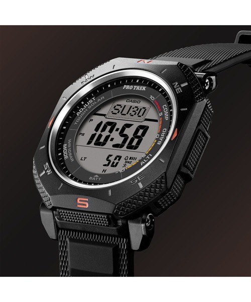 PRO TREK（プロトレック）の「Climber Line（クライマーライン） / タフソーラー / PRG-69-1JF（デジタル腕時計・メンズ・ブラック・FREE）」の6枚目の写真