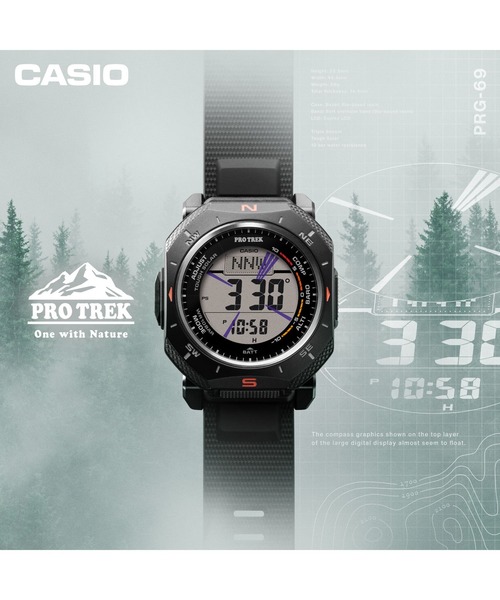 PRO TREK（プロトレック）の「Climber Line（クライマーライン） / タフソーラー / PRG-69-1JF（デジタル腕時計・メンズ・ブラック・FREE）」の10枚目の写真