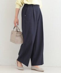 SHOO・LA・RUE | 【洗濯機可/セットアップ可/SS-LL/UV】脚のラインをきれいに見せる ワイドパンツ(その他パンツ)