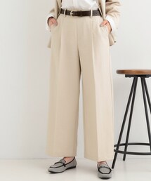 SHOO・LA・RUE | 【洗濯機可/セットアップ可/SS-LL/UV】脚のラインをきれいに見せる ワイドパンツ(その他パンツ)