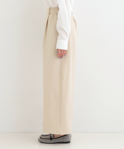 SHOO・LA・RUE（シューラルー）の「【洗濯機可/セットアップ可/SS-LL/UV】脚のラインをきれいに見せる ワイドパンツ（その他パンツ・レディース・ネイビー/ブラウン系その他/ライトベージュ・01/02/03/04/10）」の17枚目の写真