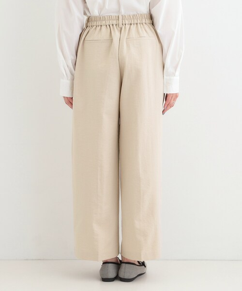 SHOO・LA・RUE（シューラルー）の「【洗濯機可/セットアップ可/SS-LL/UV】脚のラインをきれいに見せる ワイドパンツ（その他パンツ・レディース・ネイビー/ブラウン系その他/ライトベージュ・01/02/03/04/10）」の18枚目の写真