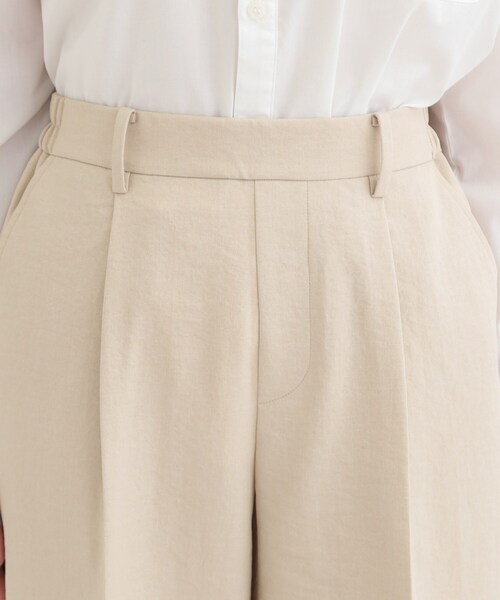 SHOO・LA・RUE（シューラルー）の「【洗濯機可/セットアップ可/SS-LL/UV】脚のラインをきれいに見せる ワイドパンツ（その他パンツ・レディース・ネイビー/ブラウン系その他/ライトベージュ・01/02/03/04/10）」の19枚目の写真