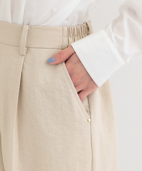 SHOO・LA・RUE（シューラルー）の「【洗濯機可/セットアップ可/SS-LL/UV】脚のラインをきれいに見せる ワイドパンツ（その他パンツ・レディース・ネイビー/ブラウン系その他/ライトベージュ・01/02/03/04/10）」の21枚目の写真