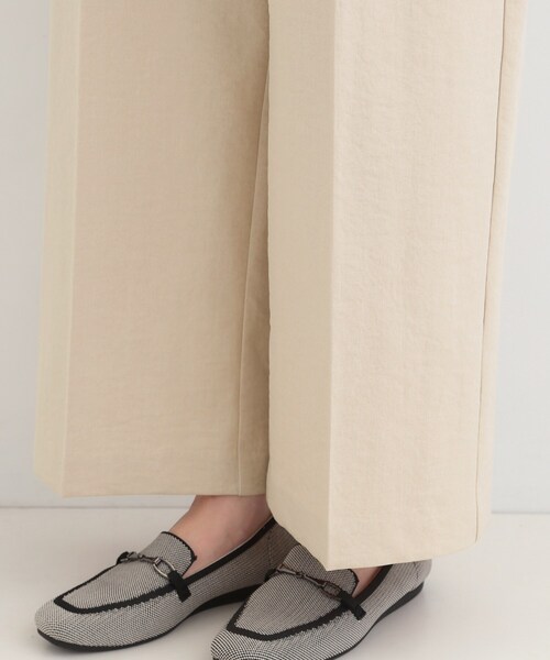 SHOO・LA・RUE（シューラルー）の「【洗濯機可/セットアップ可/SS-LL/UV】脚のラインをきれいに見せる ワイドパンツ（その他パンツ・レディース・ネイビー/ブラウン系その他/ライトベージュ・01/02/03/04/10）」の22枚目の写真