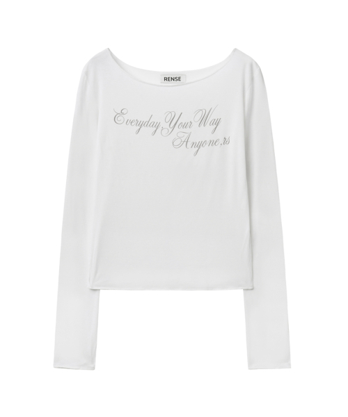 RENSE(レンセ)の「Everyday Your Way Graphic T-Shirt White(Tシャツ/カットソー・レディース・その他・OS)」の3枚目の写真