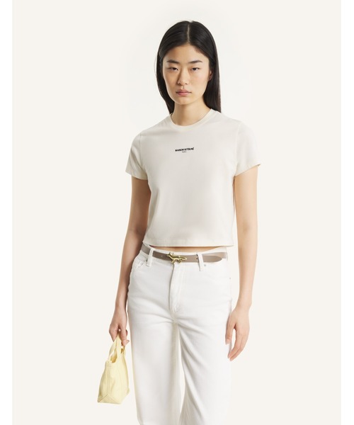 Maison Kitsune(メゾンキツネ)の「MAISON KITSUNE PARIS BABY TEE-SHIRT(Tシャツ/カットソー・レディース・ブラック/ベージュ・XS/S/M/L/XL)」の10枚目の写真