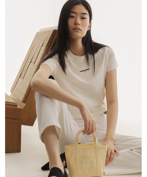 Maison Kitsuné メゾンキツネ　ショート　tee MAISON KITSUNE PARIS BABY TEE-SHIRT（Tシャツ/カットソー）｜Maison