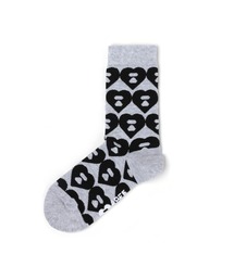 BIG HEART MONOGRAM INTARSIA SOCKS