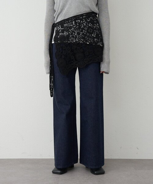 SHENERY（シーナリー）の「ainode ﾌﾚｱﾃﾞﾆﾑ（デニムパンツ・レディース・インディゴブルー/ブルー・SMALL/MEDIUM）」の2枚目の写真