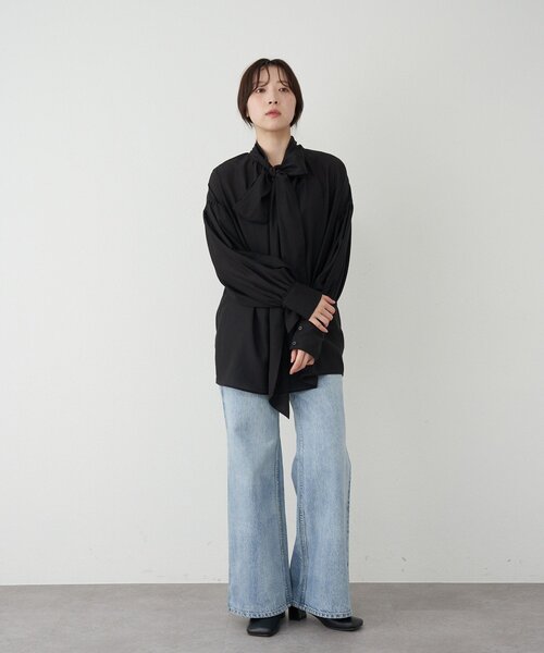 SHENERY（シーナリー）の「ainode ﾌﾚｱﾃﾞﾆﾑ（デニムパンツ・レディース・インディゴブルー/ブルー・SMALL/MEDIUM）」の6枚目の写真