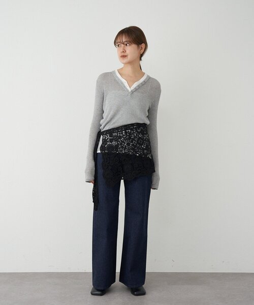 SHENERY（シーナリー）の「ainode ﾌﾚｱﾃﾞﾆﾑ（デニムパンツ・レディース・インディゴブルー/ブルー・SMALL/MEDIUM）」の20枚目の写真